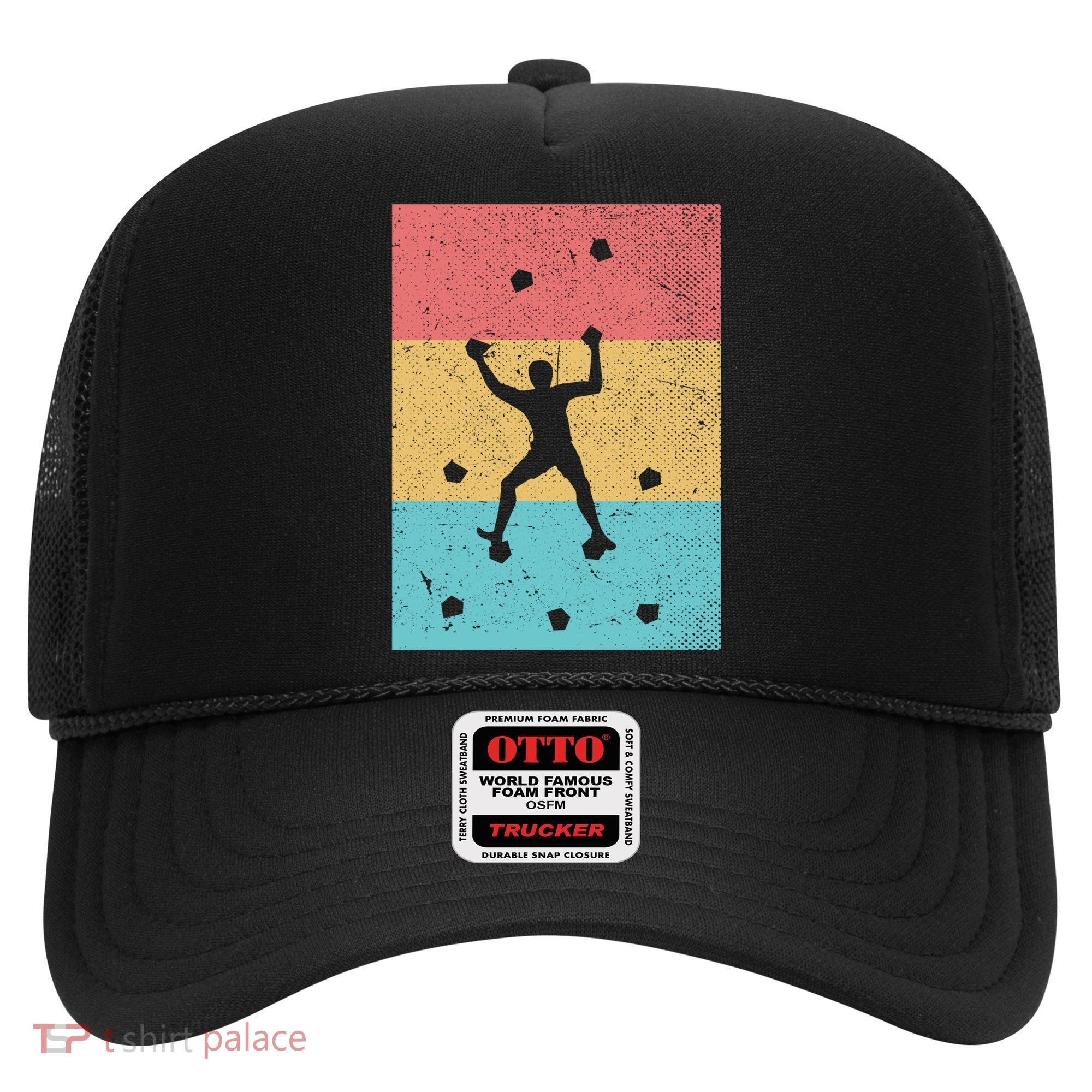 Climb Boulder Retro Wall Climber Sports Hobby Climbing Gift Hat