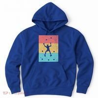 Climb Boulder Retro Wall Climber Sports Hobby Climbing Gift Hoodie thumb 0