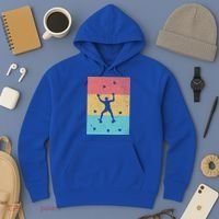 Climb Boulder Retro Wall Climber Sports Hobby Climbing Gift Hoodie thumb 3