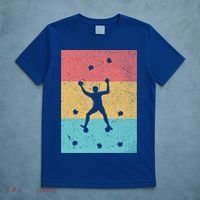 Climb Boulder Retro Wall Climber Sports Hobby Climbing Gift T-Shirt thumb 5