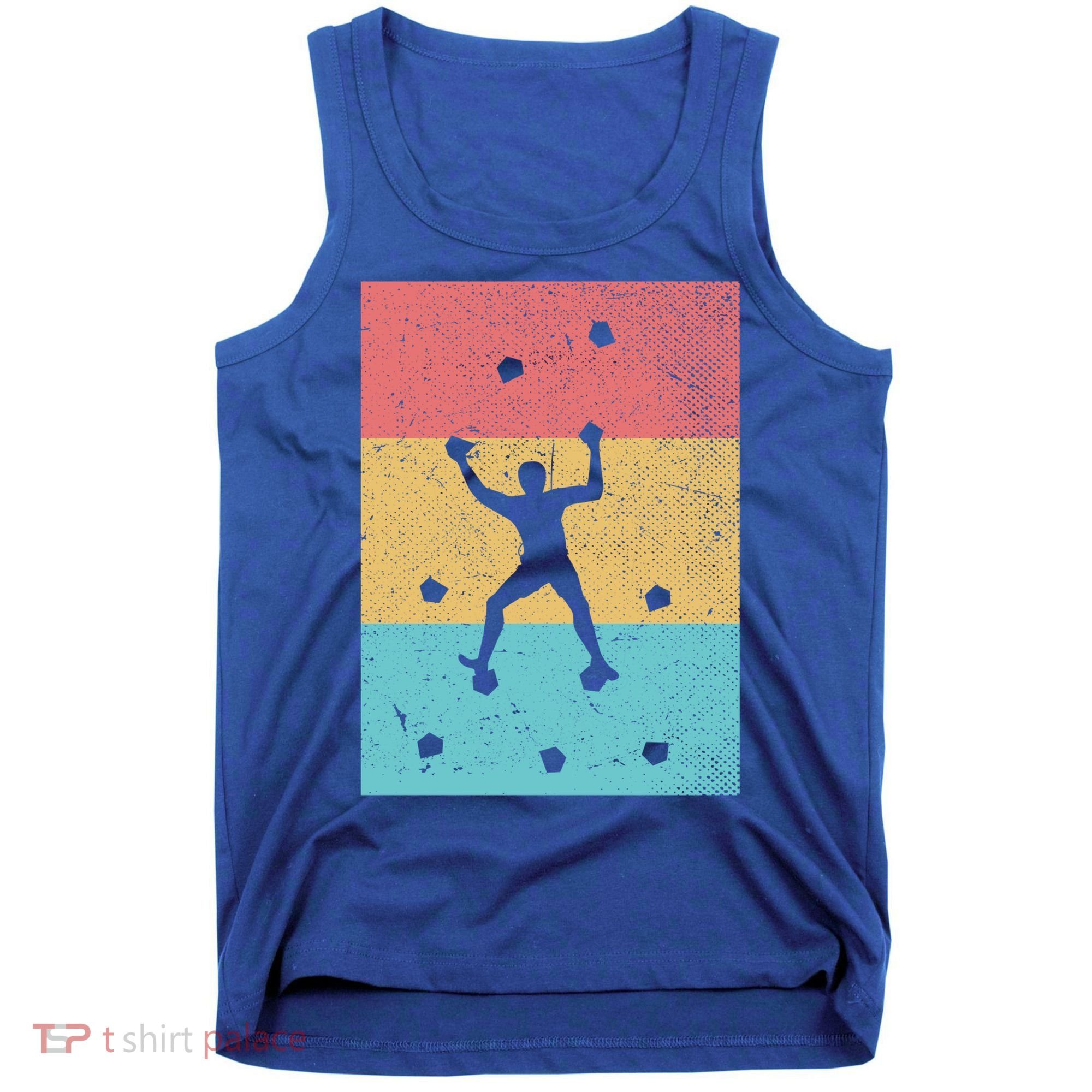 Climb Boulder Retro Wall Climber Sports Hobby Climbing Gift Tank Top