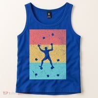 Climb Boulder Retro Wall Climber Sports Hobby Climbing Gift Tank Top thumb 2