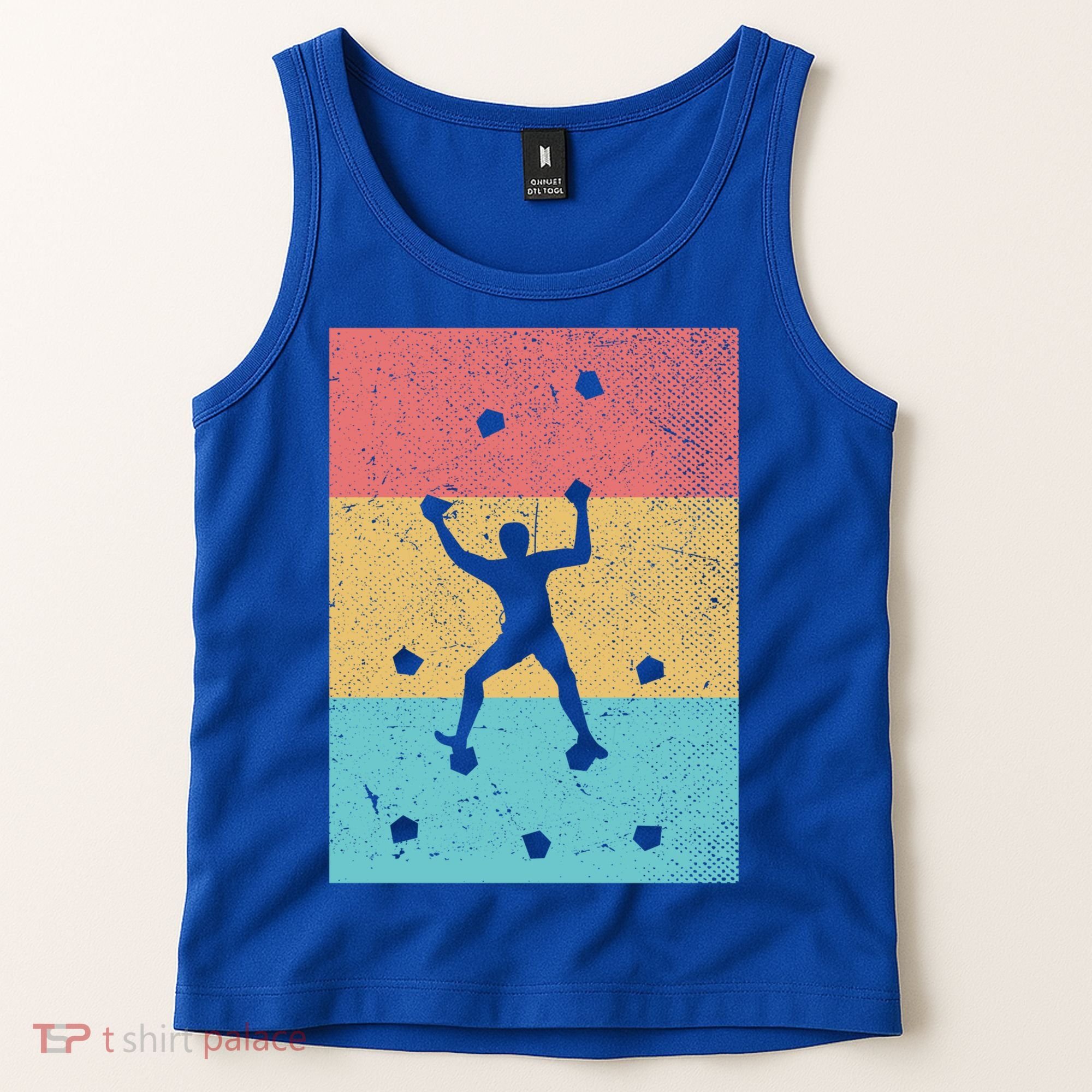Climb Boulder Retro Wall Climber Sports Hobby Climbing Gift Tank Top