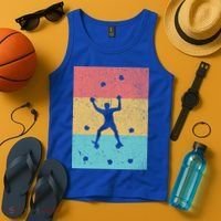 Climb Boulder Retro Wall Climber Sports Hobby Climbing Gift Tank Top thumb 4
