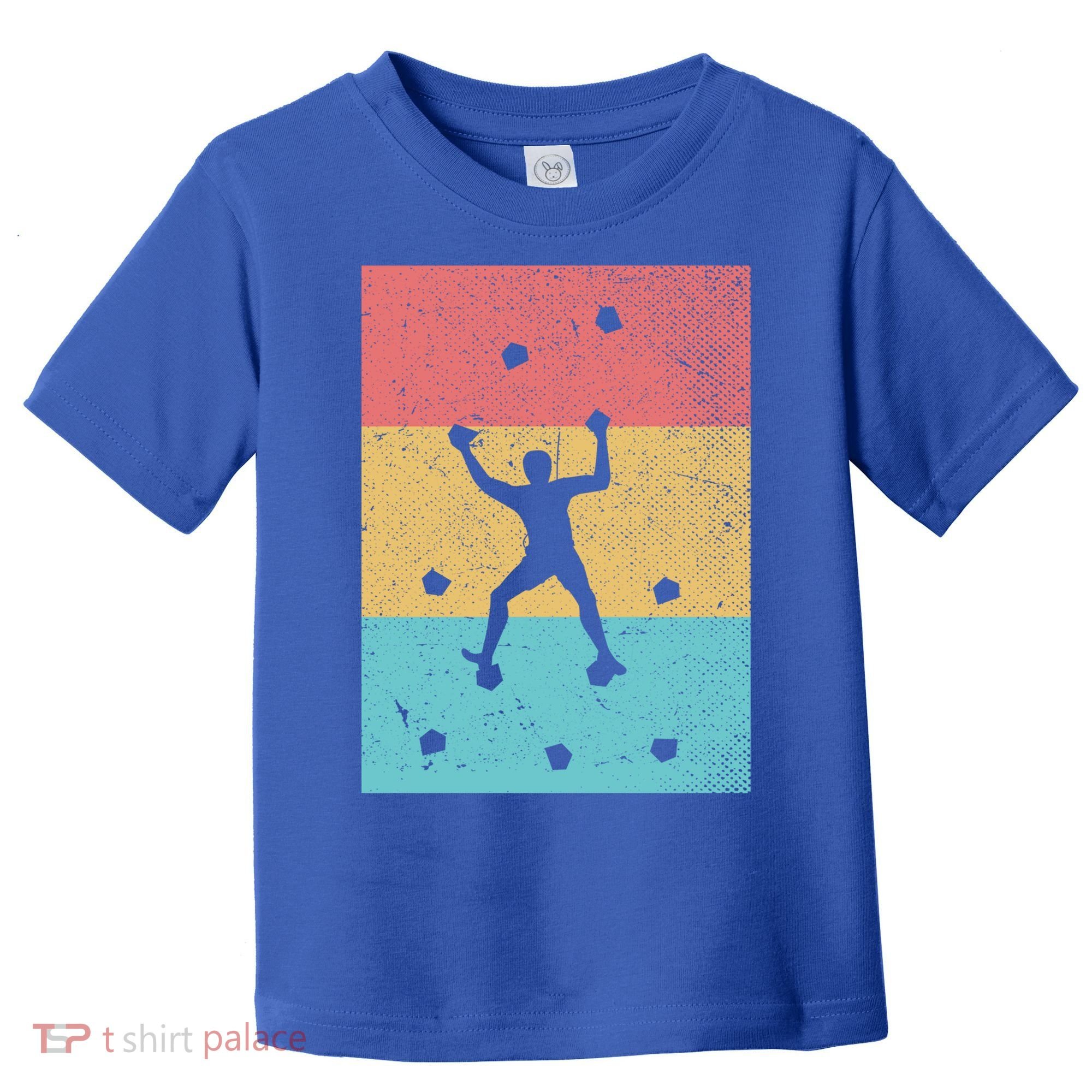 Climb Boulder Retro Wall Climber Sports Hobby Climbing Gift Toddler T-Shirt