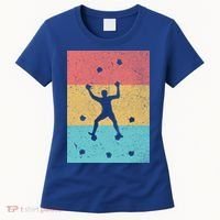 Climb Boulder Retro Wall Climber Sports Hobby Climbing Gift Women's T-Shirt thumb 0