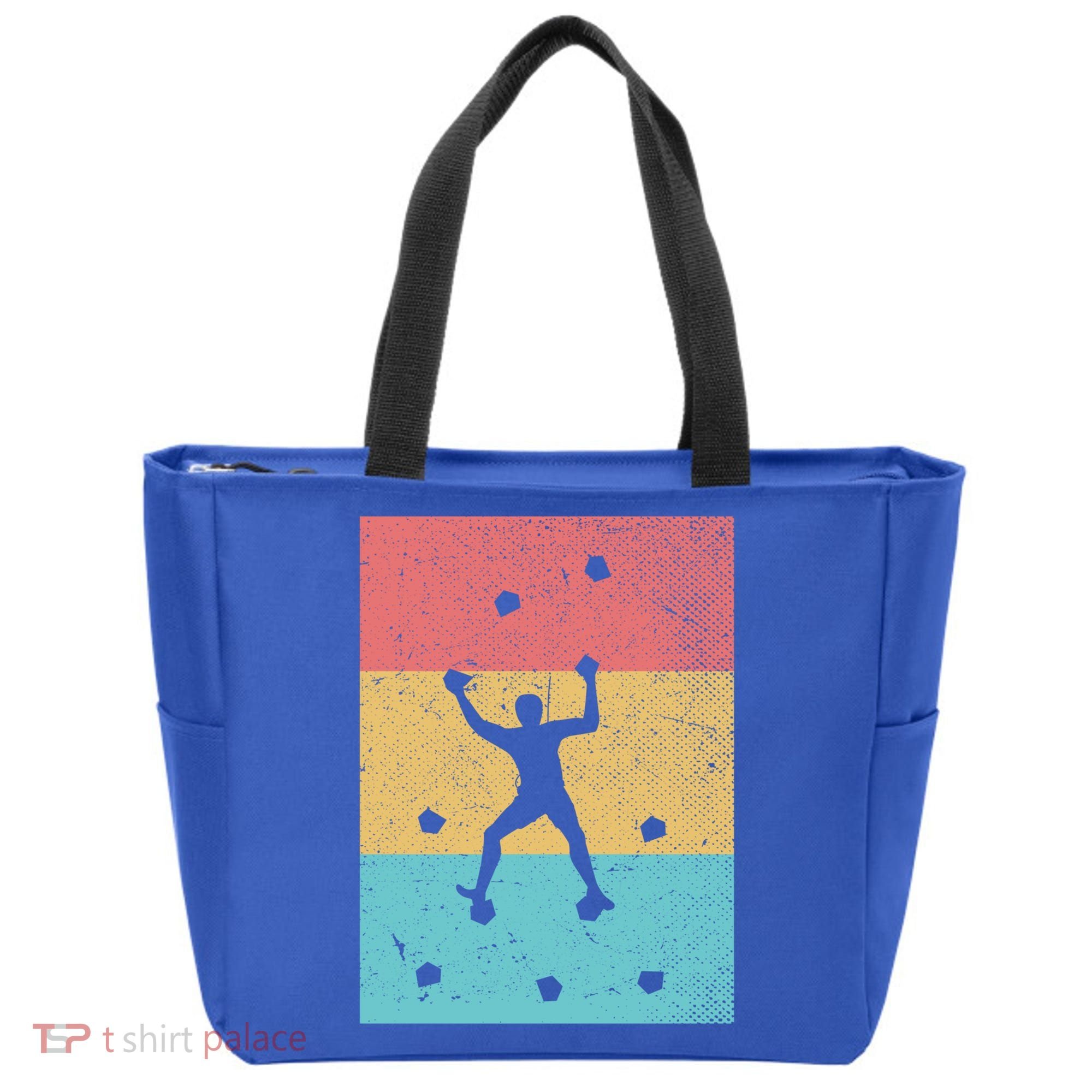 Climb Boulder Retro Wall Climber Sports Hobby Climbing Gift Tote Bag