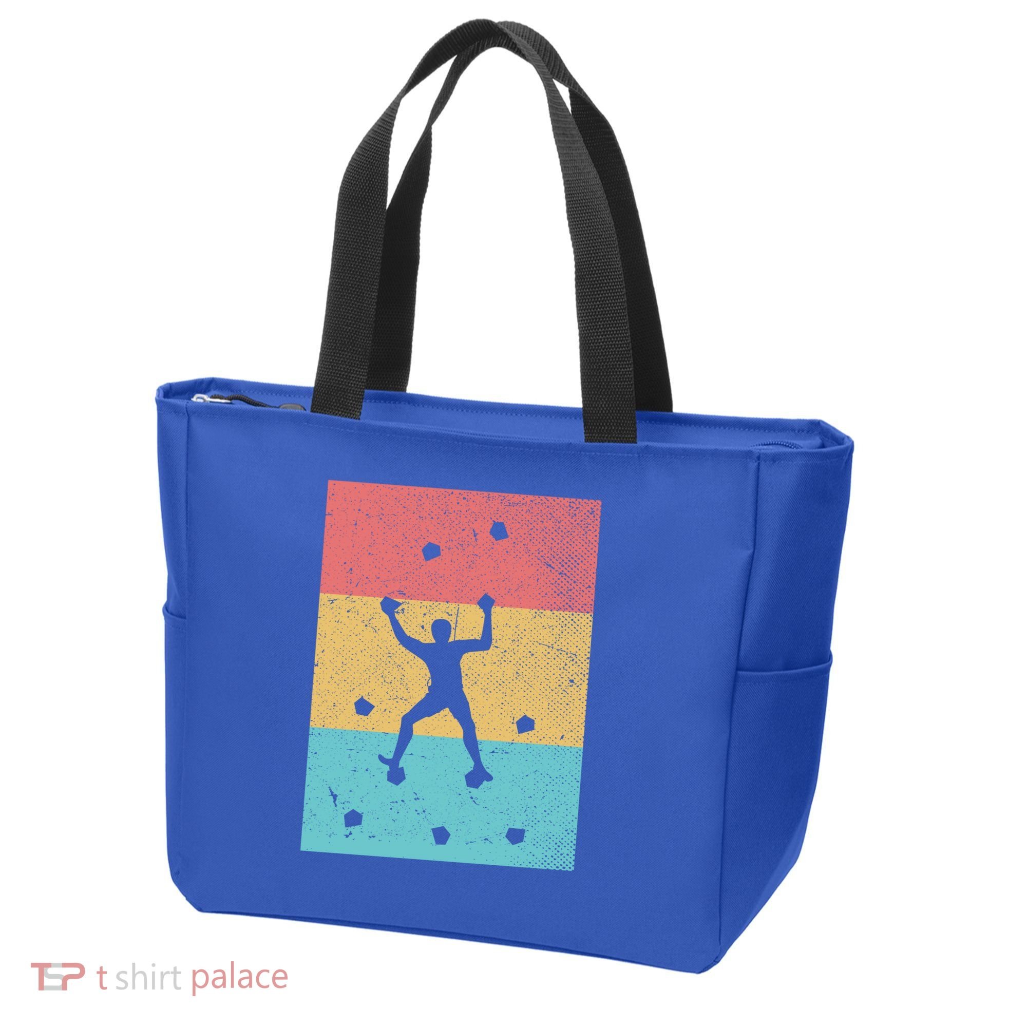 Climb Boulder Retro Wall Climber Sports Hobby Climbing Gift Tote Bag