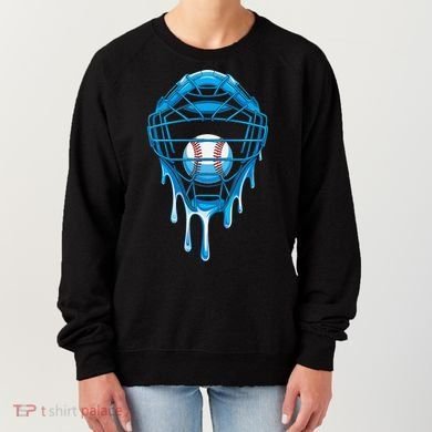 Cool Baseball Respect The Drip Melted Ice Cream Baseball Women's Sweatshirt
