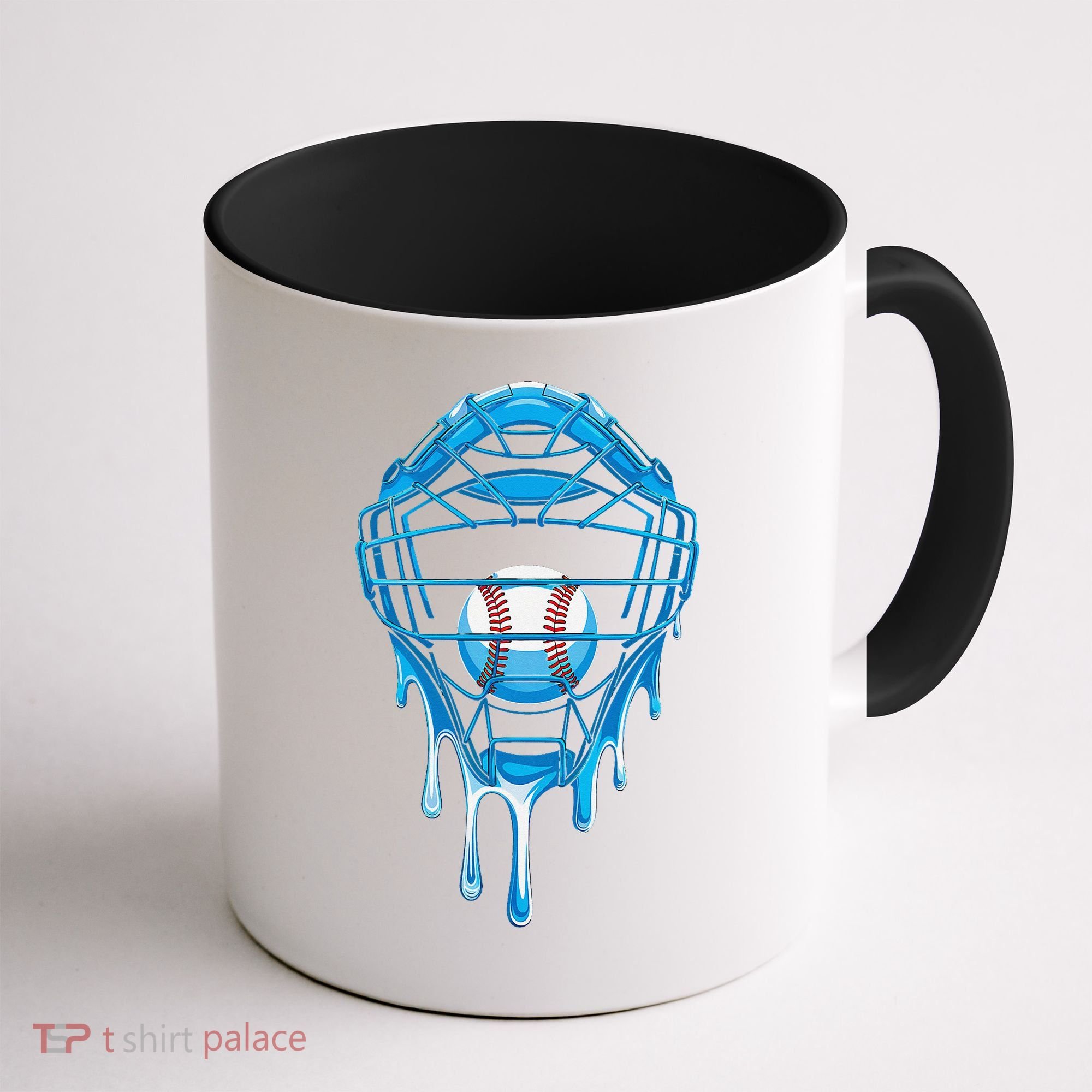 Cool Baseball Respect The Drip Melted Ice Cream Baseball Coffee Mug