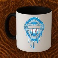 Cool Baseball Respect The Drip Melted Ice Cream Baseball Coffee Mug thumb 2