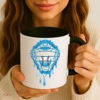 Cool Baseball Respect The Drip Melted Ice Cream Baseball Coffee Mug thumb 3