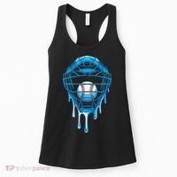 Cool Baseball Respect The Drip Melted Ice Cream Baseball Women's Tank Top thumb 0