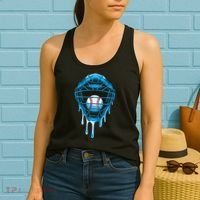 Cool Baseball Respect The Drip Melted Ice Cream Baseball Women's Tank Top thumb 2