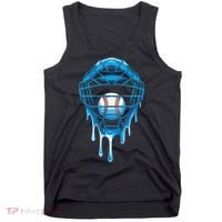 Cool Baseball Respect The Drip Melted Ice Cream Baseball Tank Top thumb 0