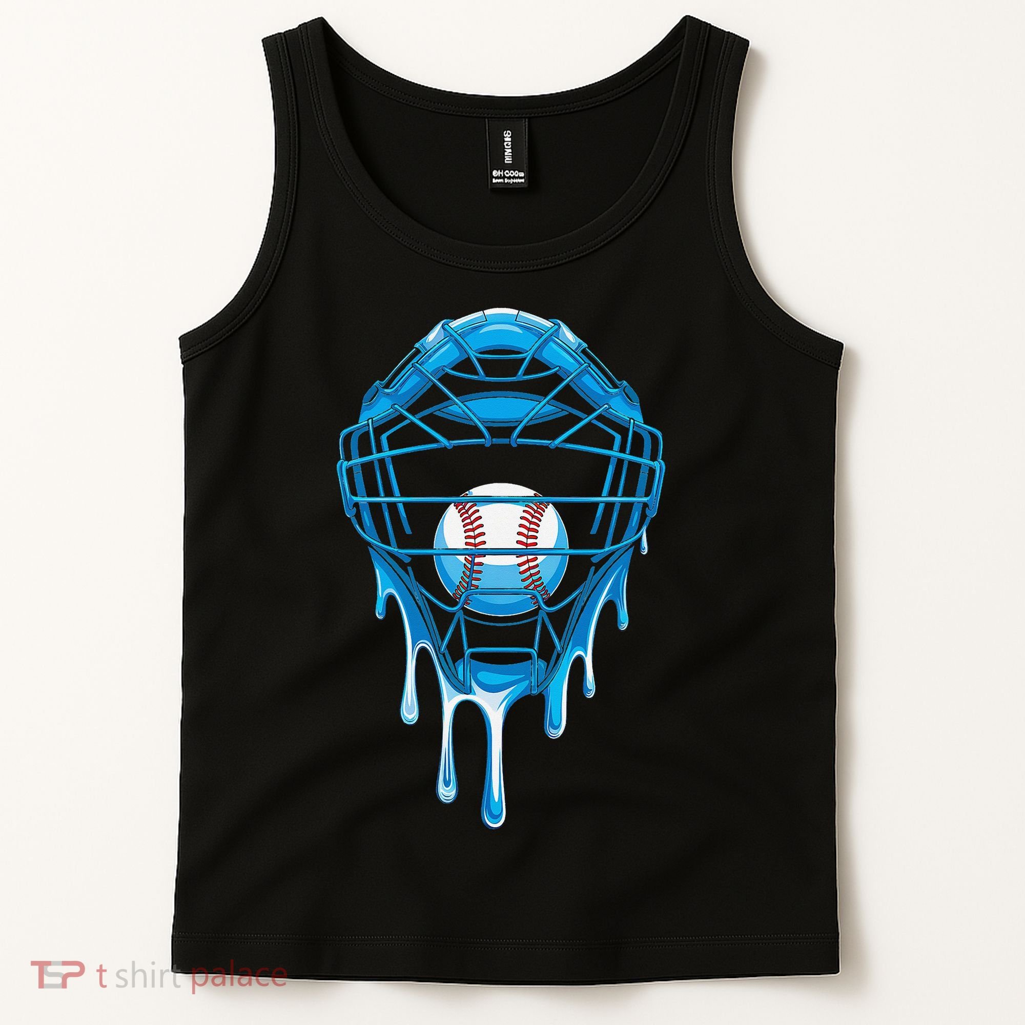 Cool Baseball Respect The Drip Melted Ice Cream Baseball Tank Top