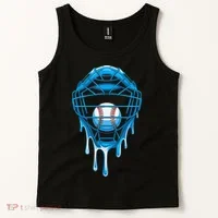 Cool Baseball Respect The Drip Melted Ice Cream Baseball Tank Top thumb 2