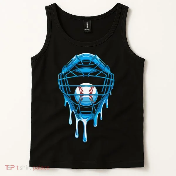 Cool Baseball Respect The Drip Melted Ice Cream Baseball Tank Top