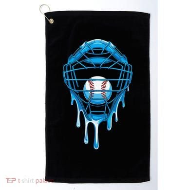 Cool Baseball Respect The Drip Melted Ice Cream Baseball Golf Towel