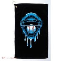 Cool Baseball Respect The Drip Melted Ice Cream Baseball Golf Towel thumb 0