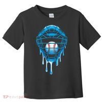 Cool Baseball Respect The Drip Melted Ice Cream Baseball Toddler T-Shirt thumb 0