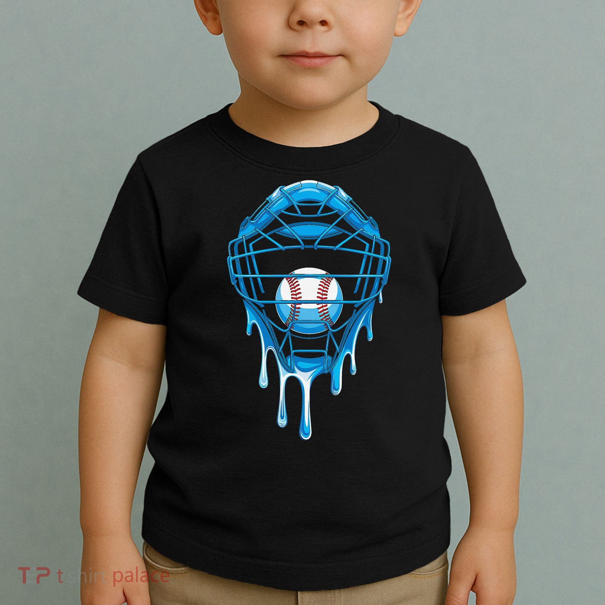 Cool Baseball Respect The Drip Melted Ice Cream Baseball Toddler T-Shirt