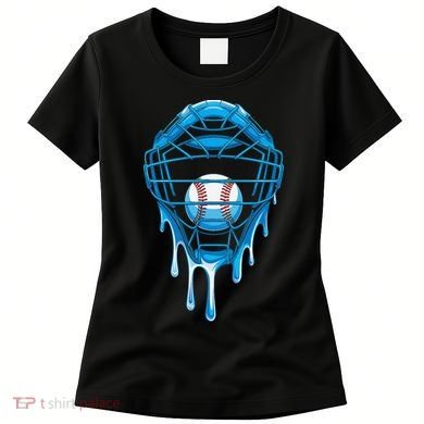 Cool Baseball Respect The Drip Melted Ice Cream Baseball Women's T-Shirt