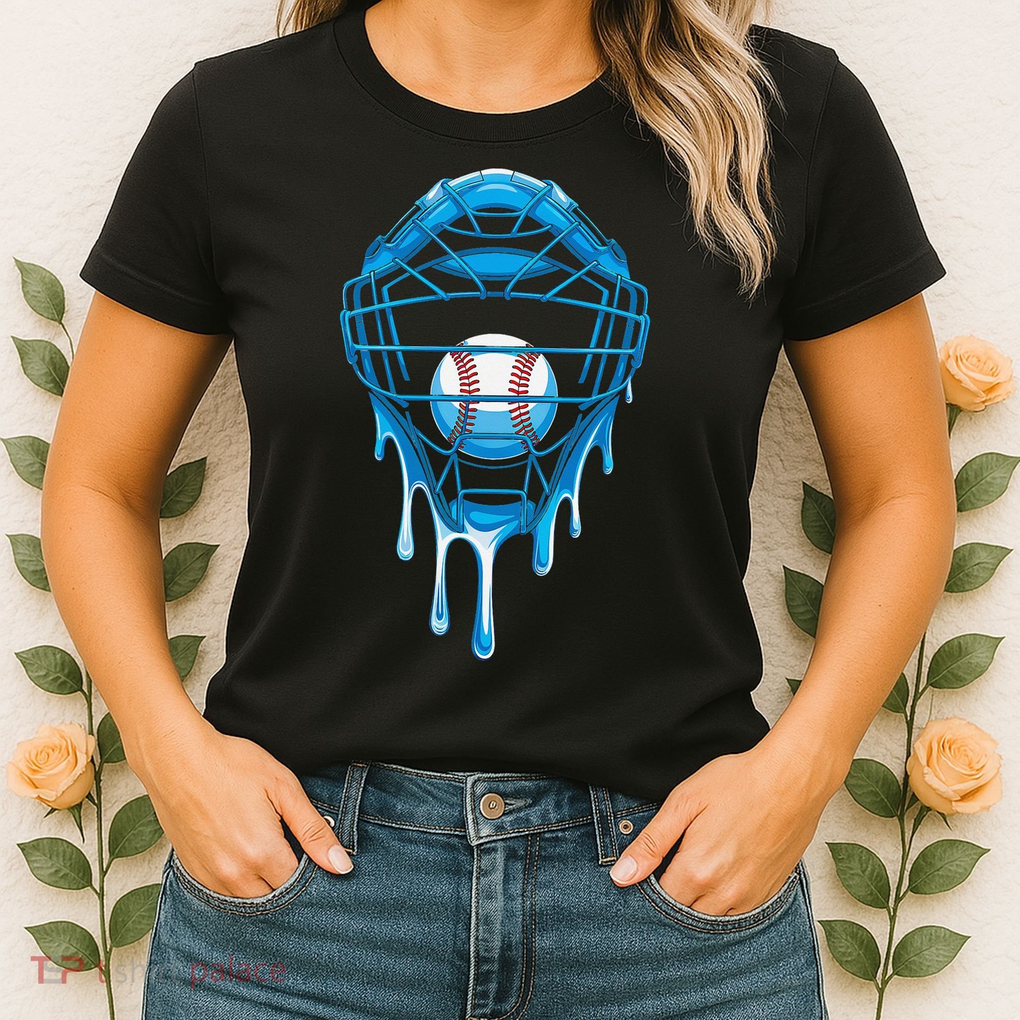 Cool Baseball Respect The Drip Melted Ice Cream Baseball Women's T-Shirt