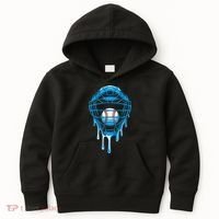 Cool Baseball Respect The Drip Melted Ice Cream Baseball Kids Hoodie thumb 0