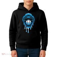Cool Baseball Respect The Drip Melted Ice Cream Baseball Kids Hoodie thumb 4