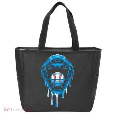Cool Baseball Respect The Drip Melted Ice Cream Baseball Tote Bag