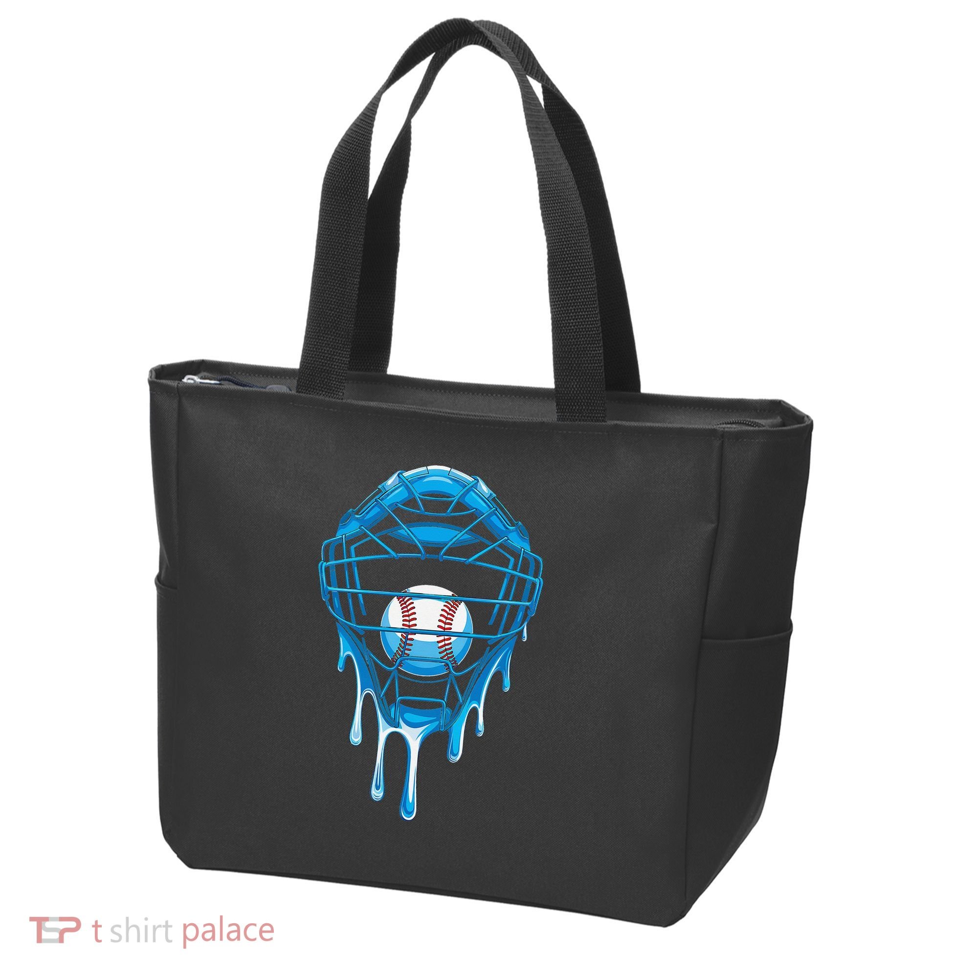 Cool Baseball Respect The Drip Melted Ice Cream Baseball Tote Bag