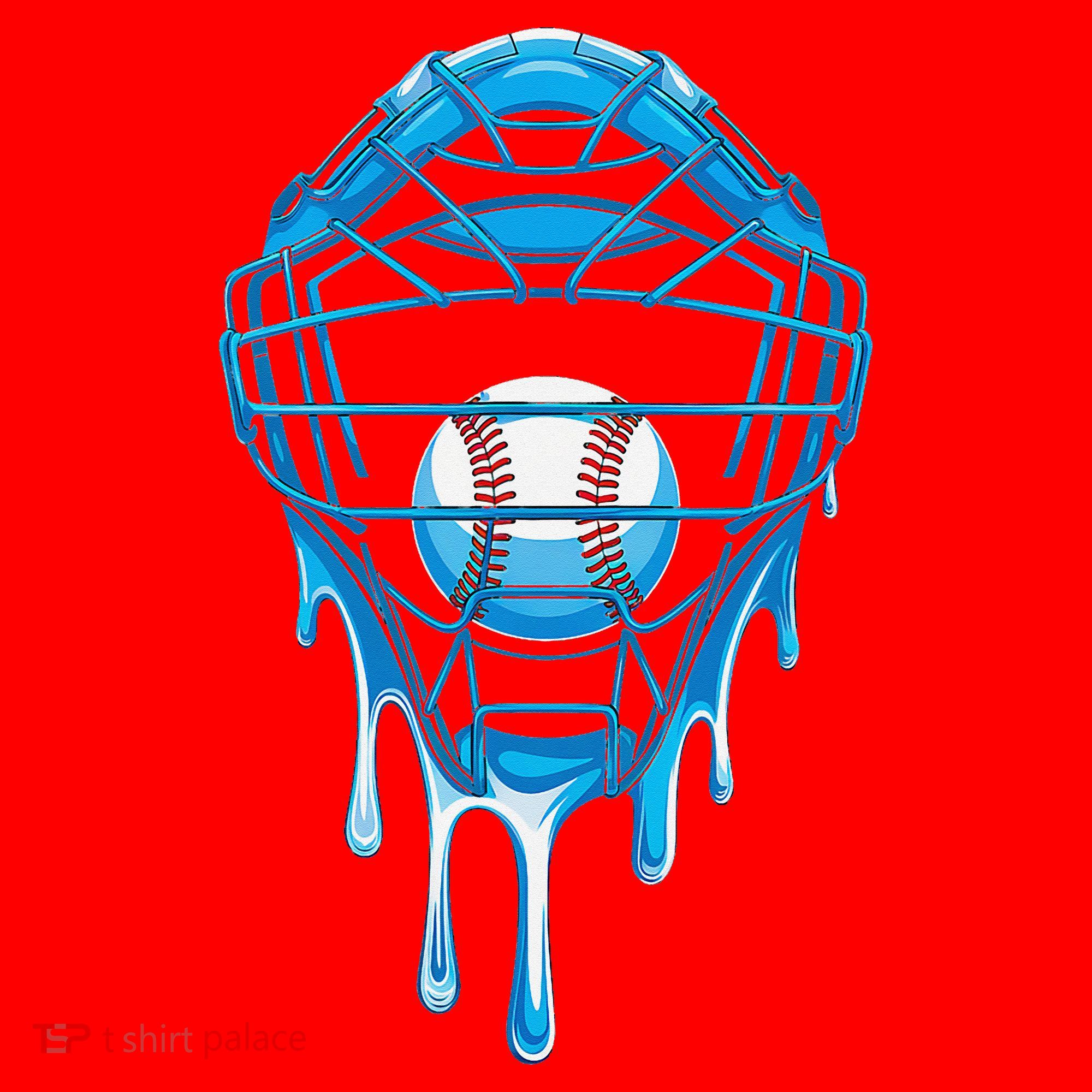 Cool Baseball Respect The Drip Melted Ice Cream Baseball Santa Hat
