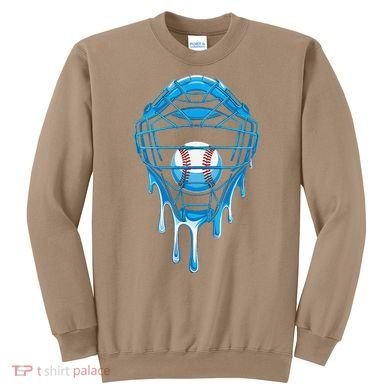 Cool Baseball Respect The Drip Melted Ice Cream Baseball Sweatshirt