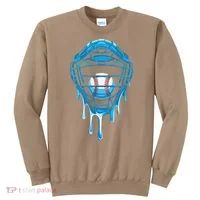 Cool Baseball Respect The Drip Melted Ice Cream Baseball Sweatshirt thumb 0