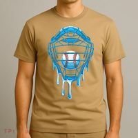 Cool Baseball Respect The Drip Melted Ice Cream Baseball T-Shirt thumb 3