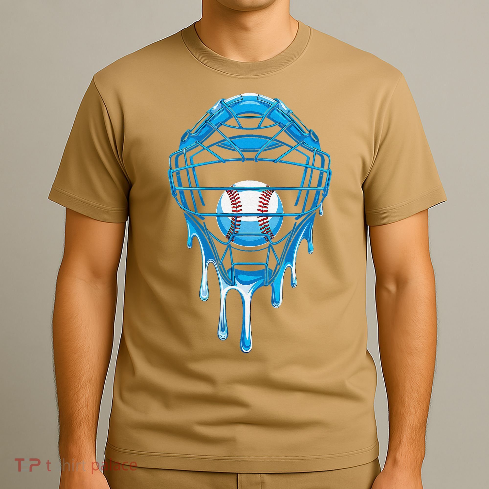 Cool Baseball Respect The Drip Melted Ice Cream Baseball T-Shirt