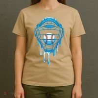 Cool Baseball Respect The Drip Melted Ice Cream Baseball T-Shirt thumb 4