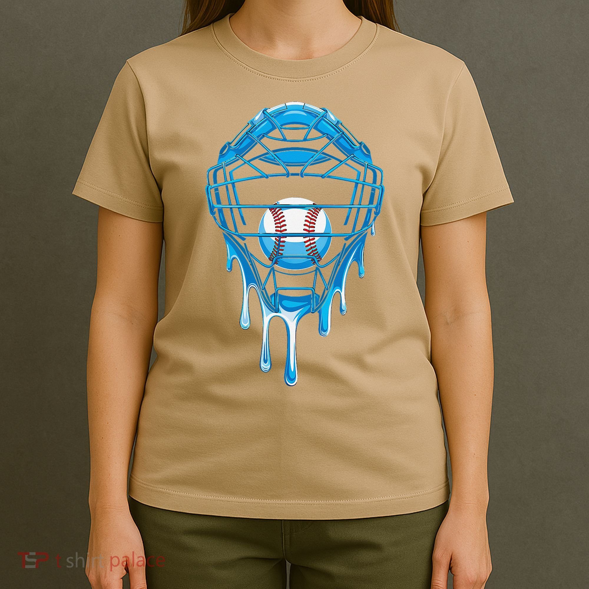 Cool Baseball Respect The Drip Melted Ice Cream Baseball T-Shirt