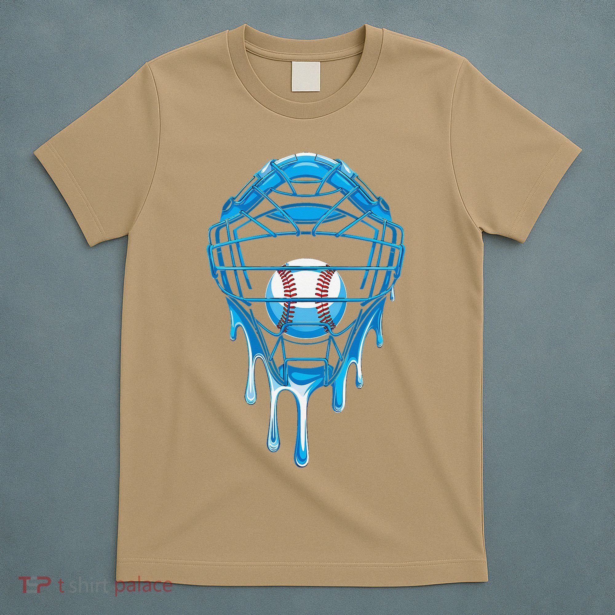 Cool Baseball Respect The Drip Melted Ice Cream Baseball T-Shirt
