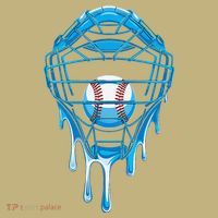 Cool Baseball Respect The Drip Melted Ice Cream Baseball Kids T-Shirt thumb 2
