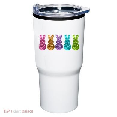Cute Bunny Rabbits Easter Colorful Tumbler