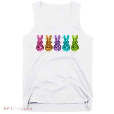 Cute Bunny Rabbits Easter Colorful Tank Top