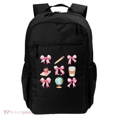 Coquette Bow Reading Teacher Life Back To School Gift Backpack