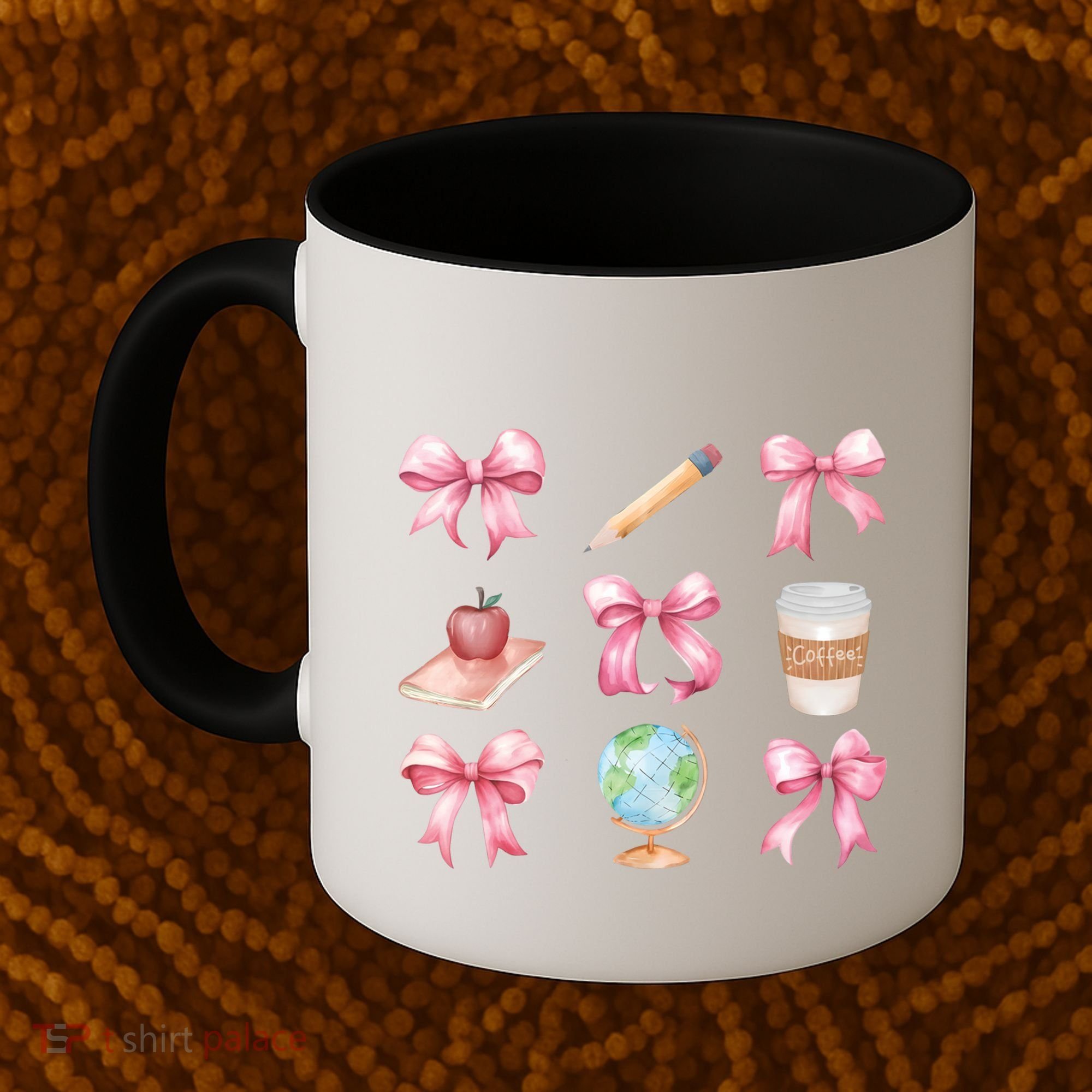 Coquette Bow Reading Teacher Life Back To School Gift Coffee Mug