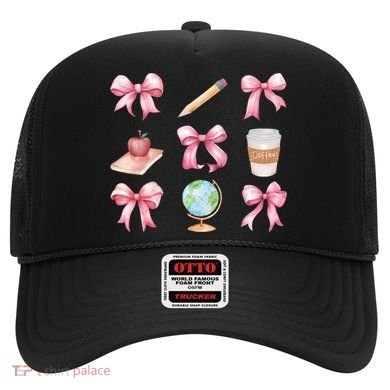 Coquette Bow Reading Teacher Life Back To School Gift Hat