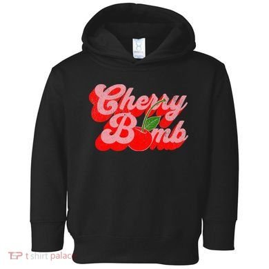 Cherry Bomb Retro 70s Vintage Style Cute Toddler Hoodie