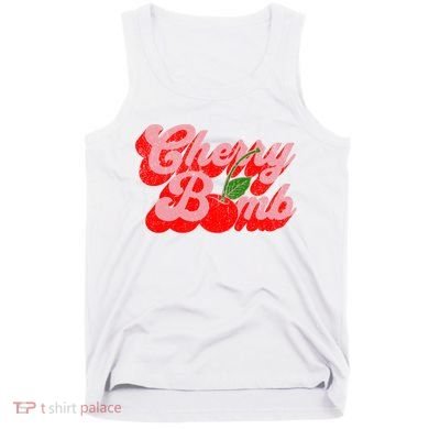 Cherry Bomb Retro 70s Vintage Style Cute Tank Top