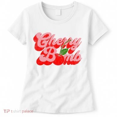 Cherry Bomb Retro 70s Vintage Style Cute Women's T-Shirt