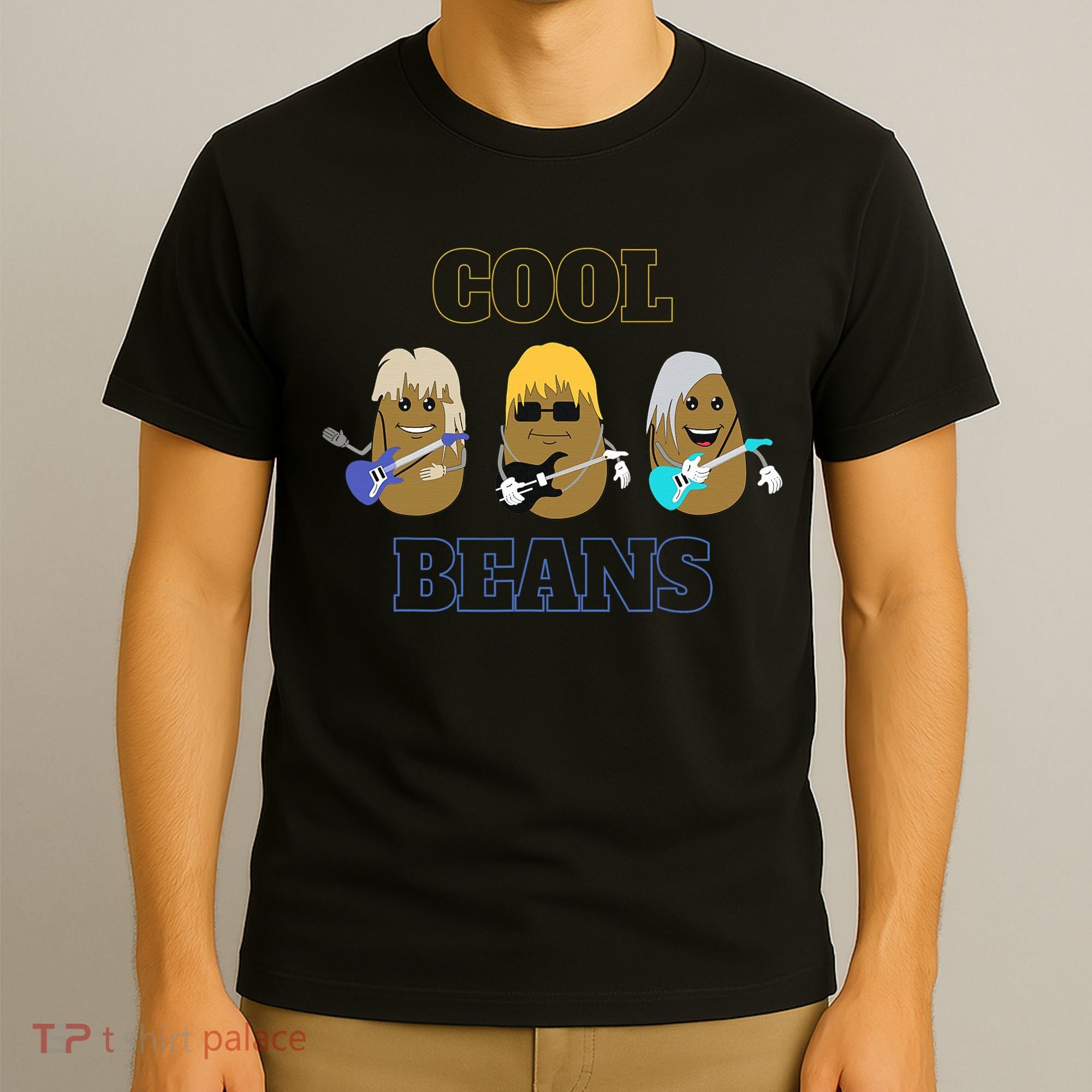 Cool Beans Rock and Roll Fun Novelty  T-Shirt